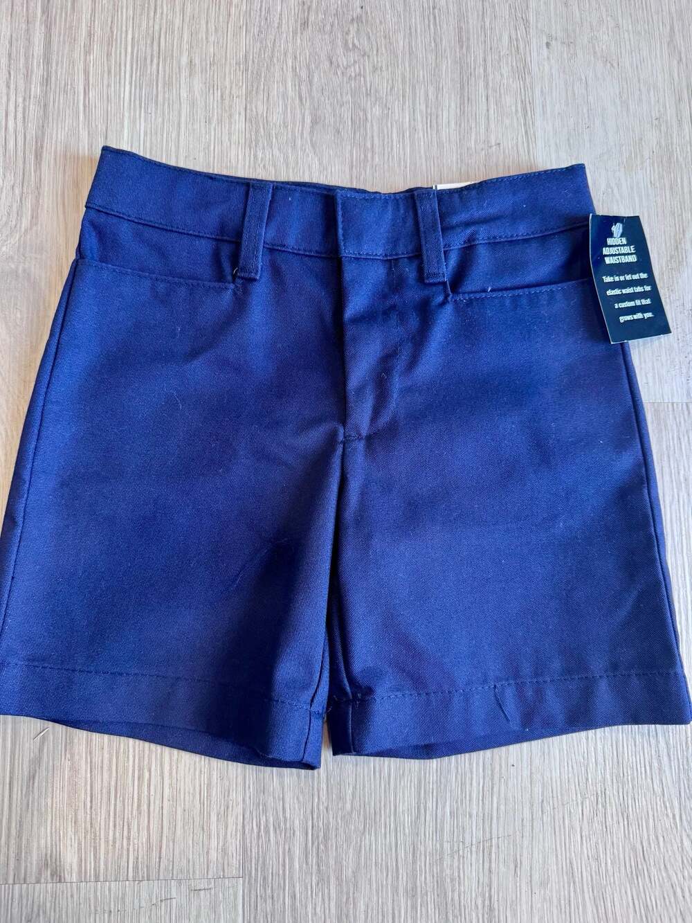 Becky Thatcher Girls Super Soft Twill Navy School Uniform Shorts Size 6